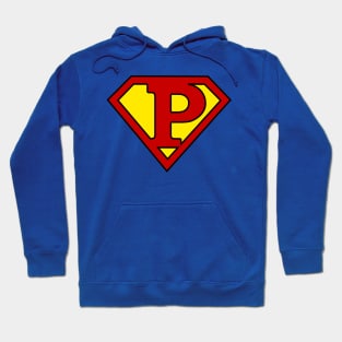 Superhero Symbol Letter P Hoodie